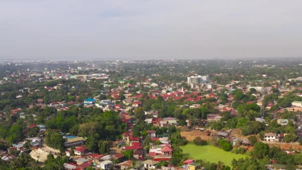 De stad van Zamboanga. Mindanao, Filipijnen. — Stockvideo