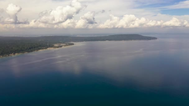 Tropisch eiland Samal. Mindanao, Filipijnen — Stockvideo