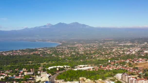 Vista aérea de la ciudad de Davao. — Vídeo de stock