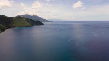 Leyte adası yağmur ormanlarıyla kaplı. Filipinler.