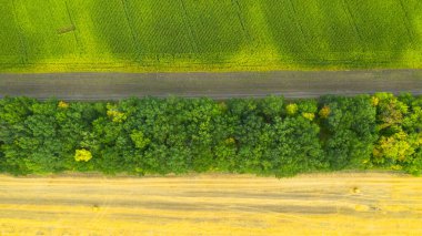 Hasattan sonra saman yığınlarıyla dolu bir tarla. Kırsal alan.