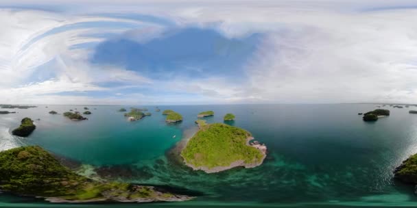 Száz sziget Nemzeti Park VR 360. Pangasinan, Fülöp-szigetek — Stock videók