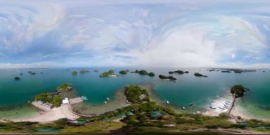 Yüz Adalar Ulusal Parkı VR 360. Pangasinan, Filipinler