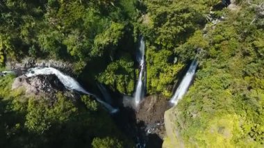 Güzel tropik şelale. Bali, Endonezya.