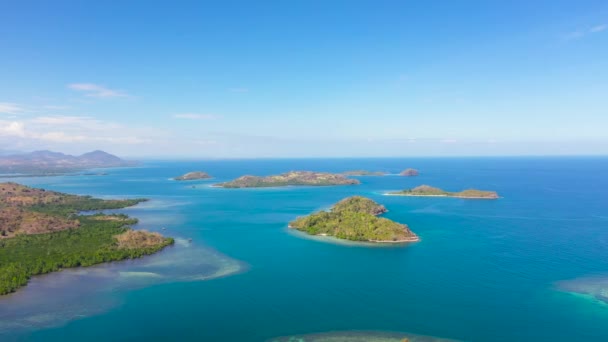 열 대의 섬 들 과푸른 바다입니다. 필리핀, 잠보 앙가. — 비디오