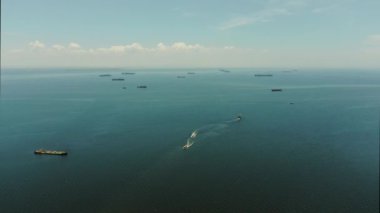 Manila körfezi, hava manzaralı..