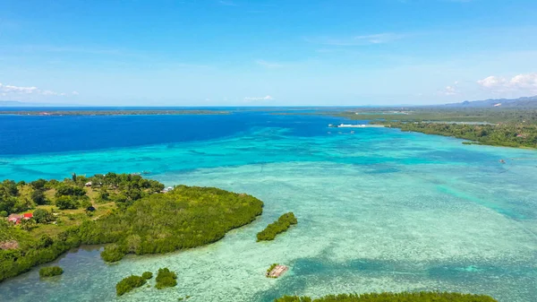 Blue sea and tropical Island Cabilao, Philippines. — Stock Photo, Image