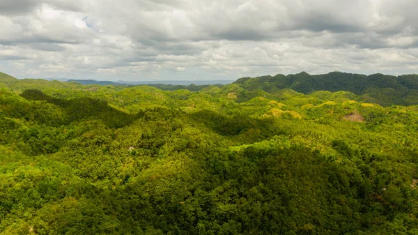 Colinas y montañas con vegetación tropical. Bohol, Filipinas. —  Fotos de Stock