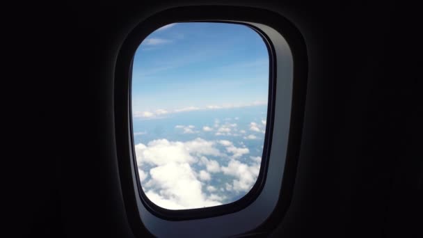 View from an airplane window. — Stock Video