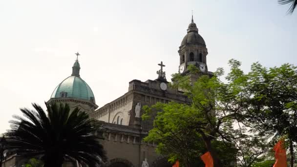 Манильский собор . — стоковое видео