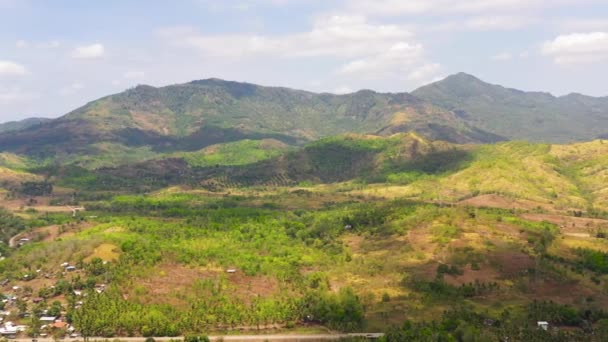 Landwirtschaftliche Flächen auf den Philippinen. — Stockvideo