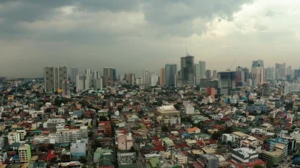 Manila city, the capital of the Philippines. — Stock Video