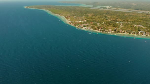 Cebu, Moalboal, Filipinler kıyıları. — Stok video