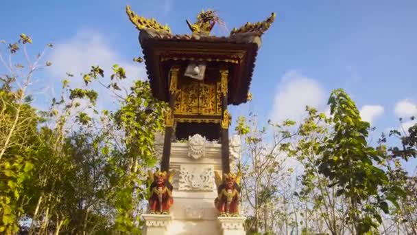 Hinduistický chrám v Indonésii. — Stock video