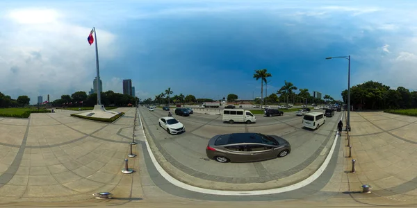 Traffic on the streets of Manila. Philippines. 360-Degree view — Stock Photo, Image