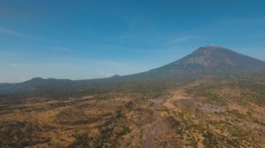 Aktif volkan Gunung Agung Bali, Endonezya 'da.