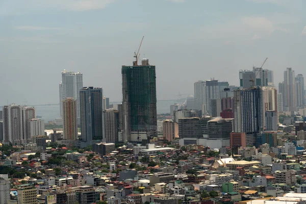 Manila, Filippinernas huvudstad, flygbild. — Stockfoto