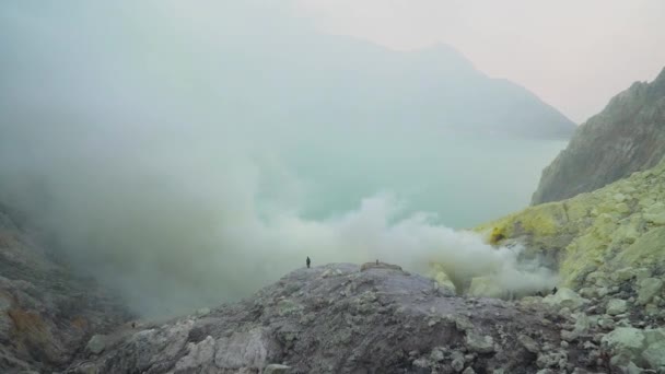 Kawah Ijen, Jawa Timur, Indonesia. — Stok Video