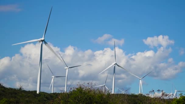 Windmühlenpark. Philippinen, Luzon — Stockvideo