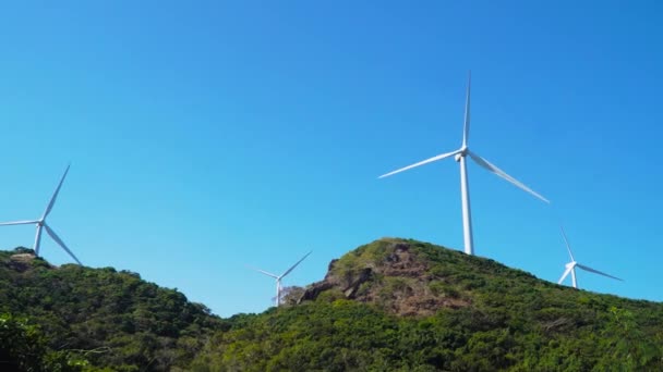風車農場。フィリピン、ルソン島 — ストック動画