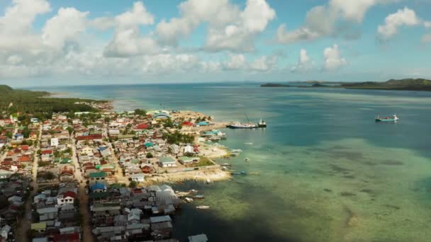 Dapa Ferry Terminal. Siargao, Philippines. — Stock Video