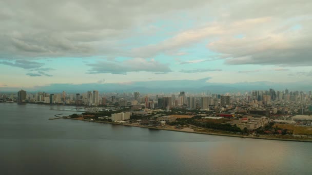 Manila, capital das Filipinas. — Vídeo de Stock