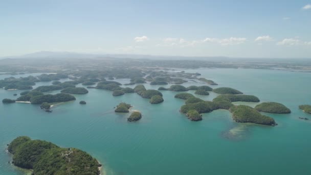 海洋中的一组岛屿。菲律宾. — 图库视频影像