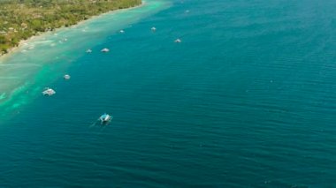 Cebu, Moalboal, Filipinler kıyıları.