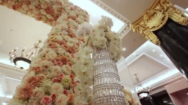 Düğün töreni dekor — Stok video