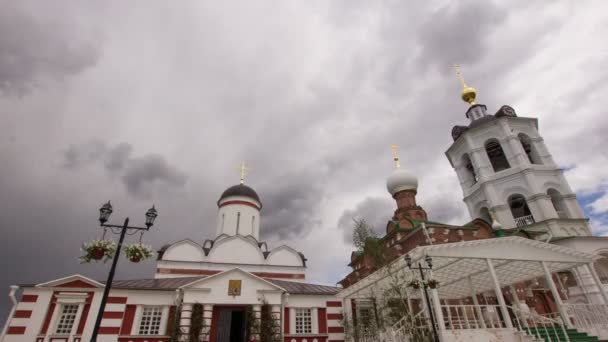 Gamla kristna kyrkan timelapse — Stockvideo