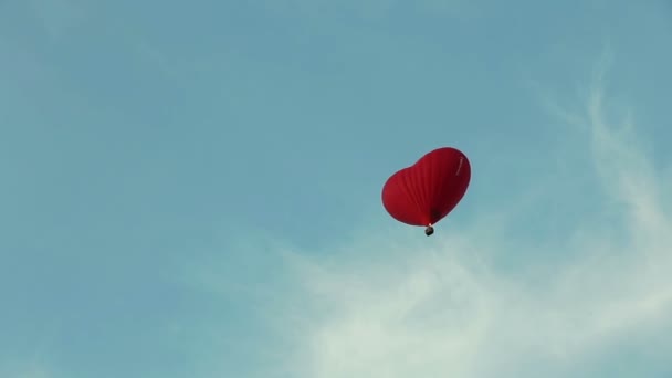 Hot air balloons aerostat — Stock Video