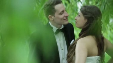 güzel genç Düğün çifti