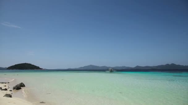 Belle plage et mer tropicale — Video