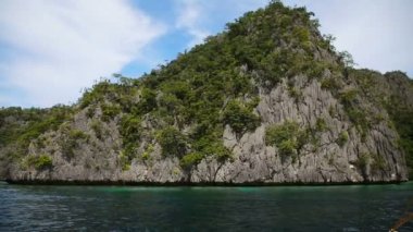 Harika lagün Palawan, Filipinler.
