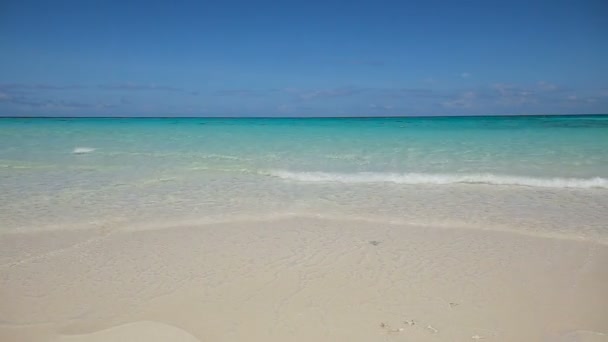 Bela praia e mar tropical — Vídeo de Stock