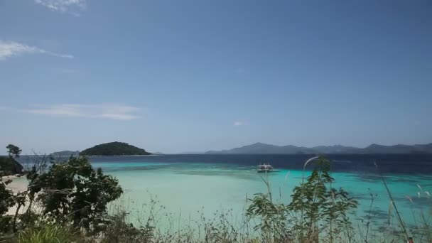 Belle plage et mer tropicale — Video