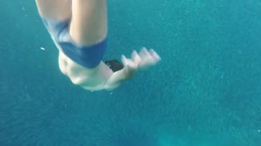 Adam scuba diver tropikal deniz