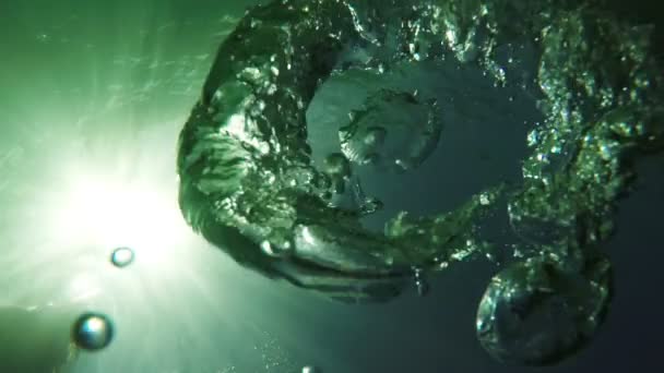 Anello d'aria, immersioni subacquee — Video Stock