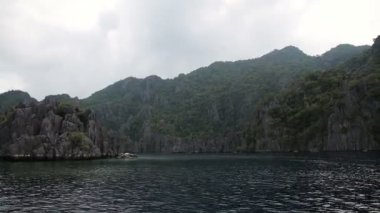 Harika lagün Palawan, Filipinler.