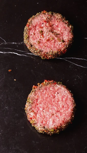 Baharat ile Burger — Stok fotoğraf