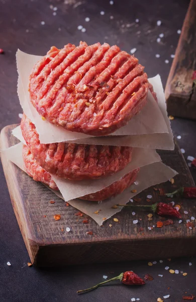 Huisgemaakte Hamburger koken — Stockfoto