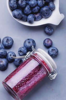 Chia smoothies çilek ile