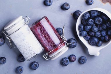 Chia smoothies çilek ile