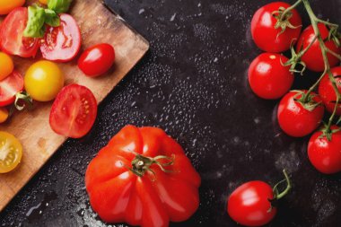 Olgun organik domates