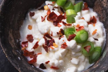 Açık sandviç hazırlık: malzemeler ve hazır