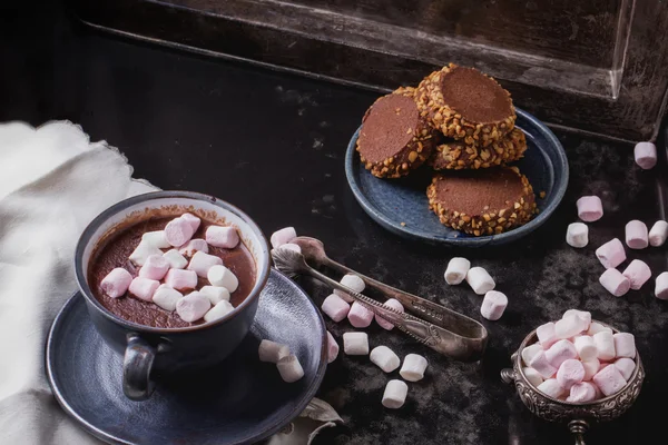 Chocolat chaud à la guimauve — Photo