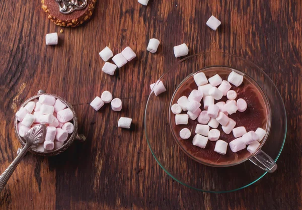 Chocolat chaud à la guimauve — Photo