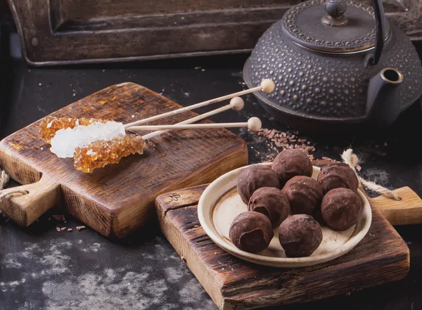 Trufas y Fudge — Foto de Stock