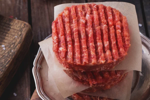 Huisgemaakte Hamburger koken — Stockfoto