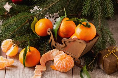 mandalina Noel dekorasyonu